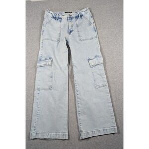 Mavi Women Jeans 27x29 Baggy 90s Wide Leg Cargo Alva‎ High Rise Straight Acid